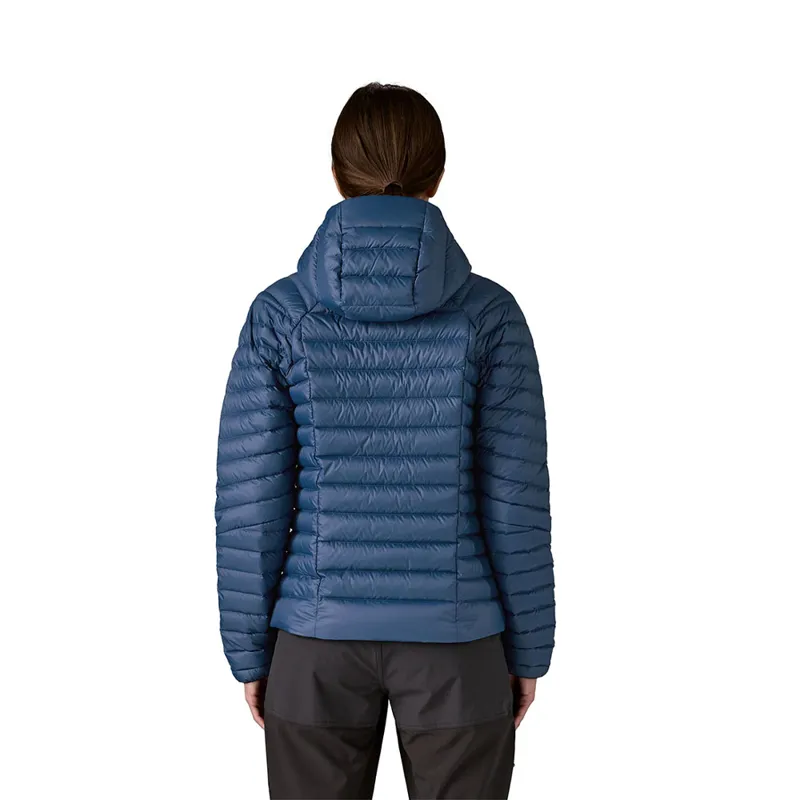 Patagonia Women's Down Sweater Hoodie Clement Blue-3