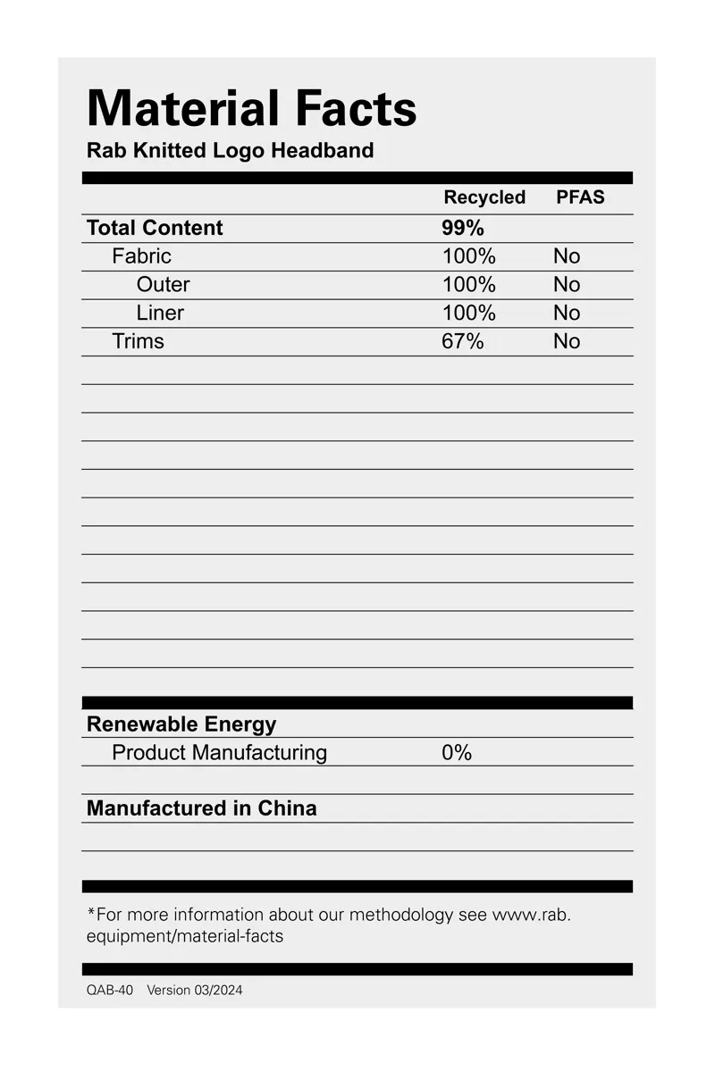 Rab Knitted Logo Headband Mulberry / Hibiscus-1