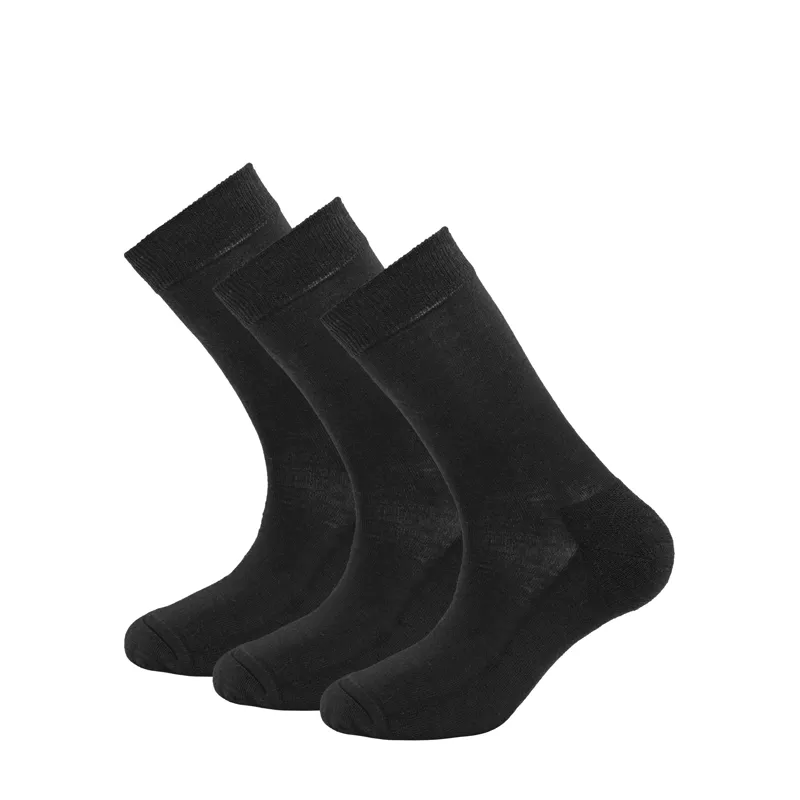 Devold Daily Merino Medium Sock 3 Pack Black