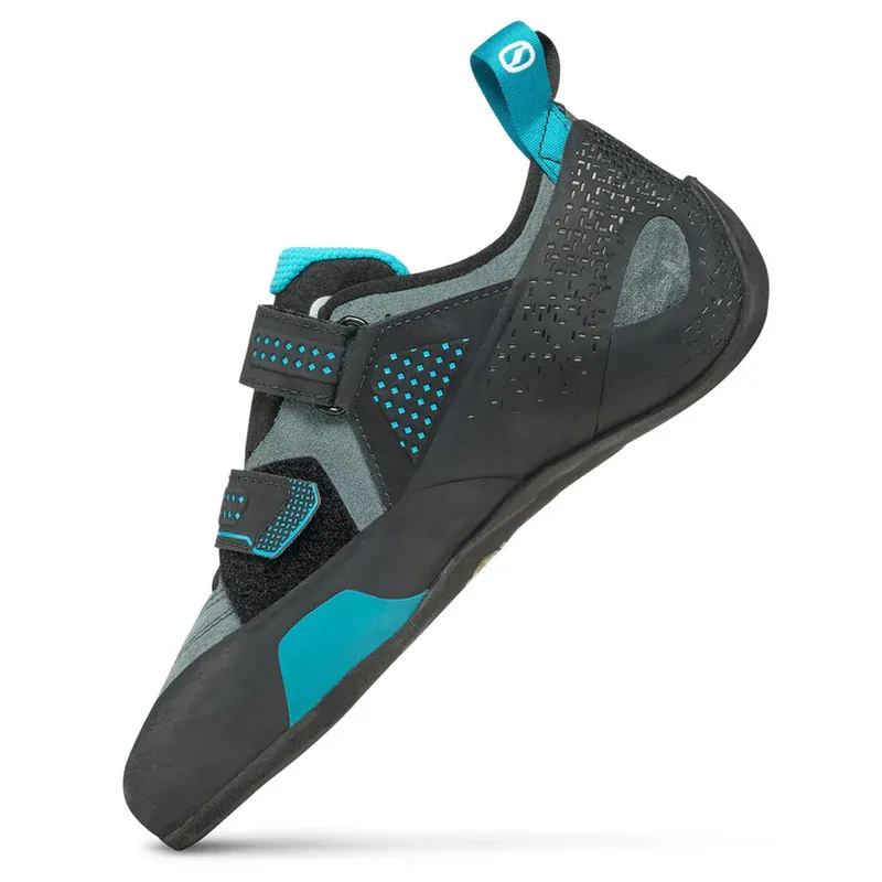 Scarpa Men's Force Climbing Shoes Conifer/Azure-5