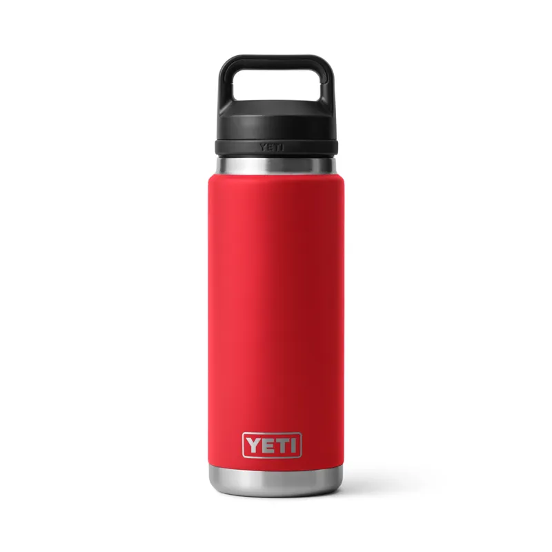 YETI Rambler 26oz Bottle Chug Cap Rescue Red