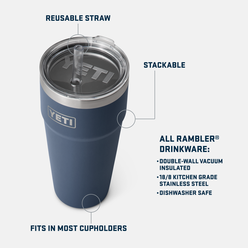 YETI Rambler 26oz Straw Cup Camp Green-2