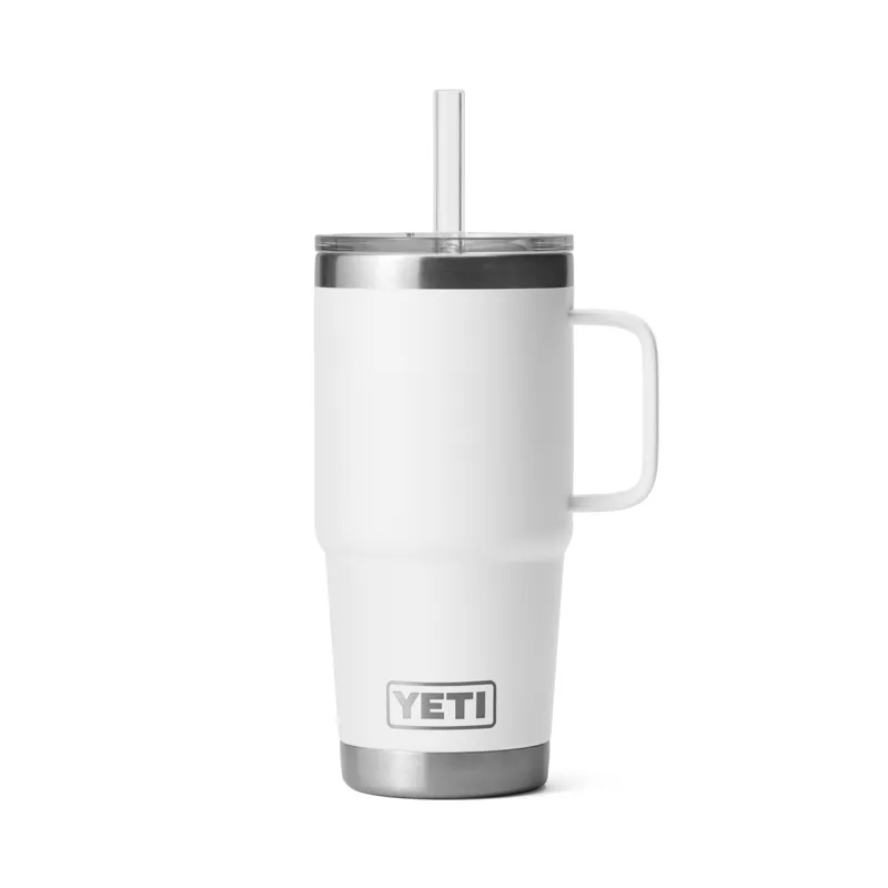 YETI Rambler 25 Oz Straw Mug White