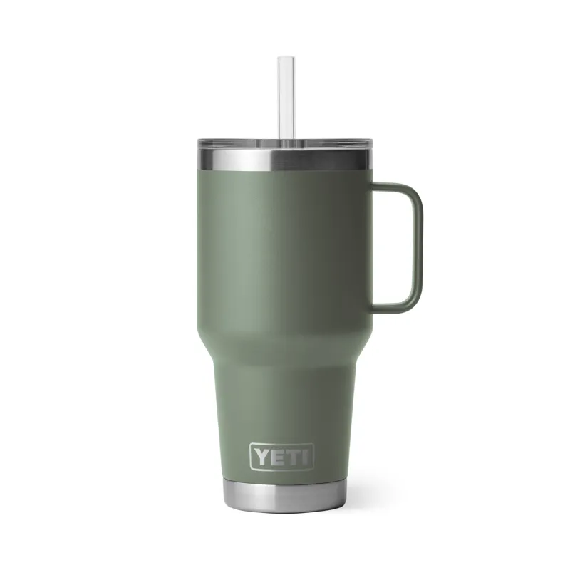 YETI Rambler 35 Oz Straw Mug Camp Green