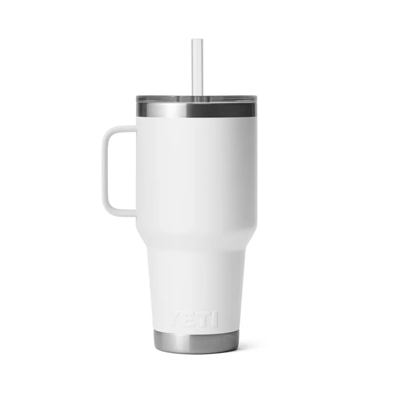 YETI Rambler 35 Oz Straw Mug White-1
