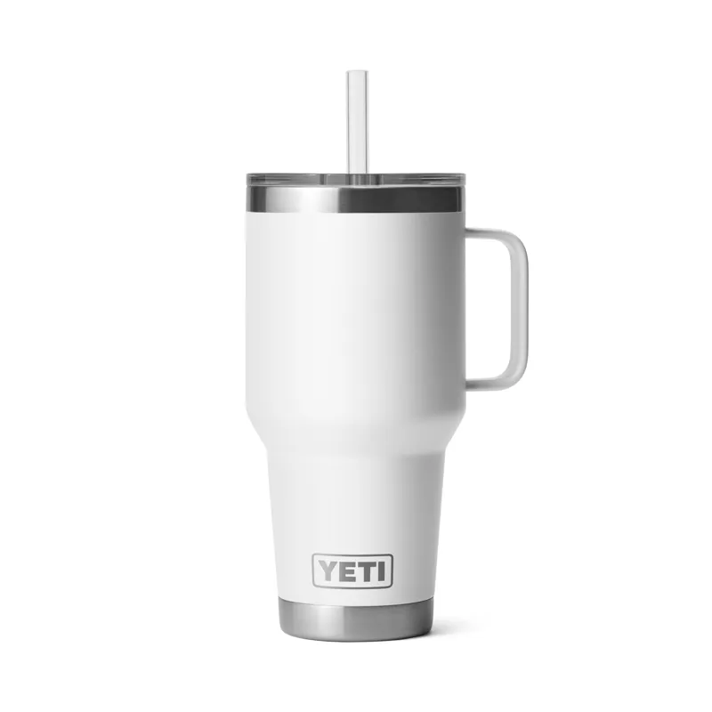 YETI Rambler 35 Oz Straw Mug White