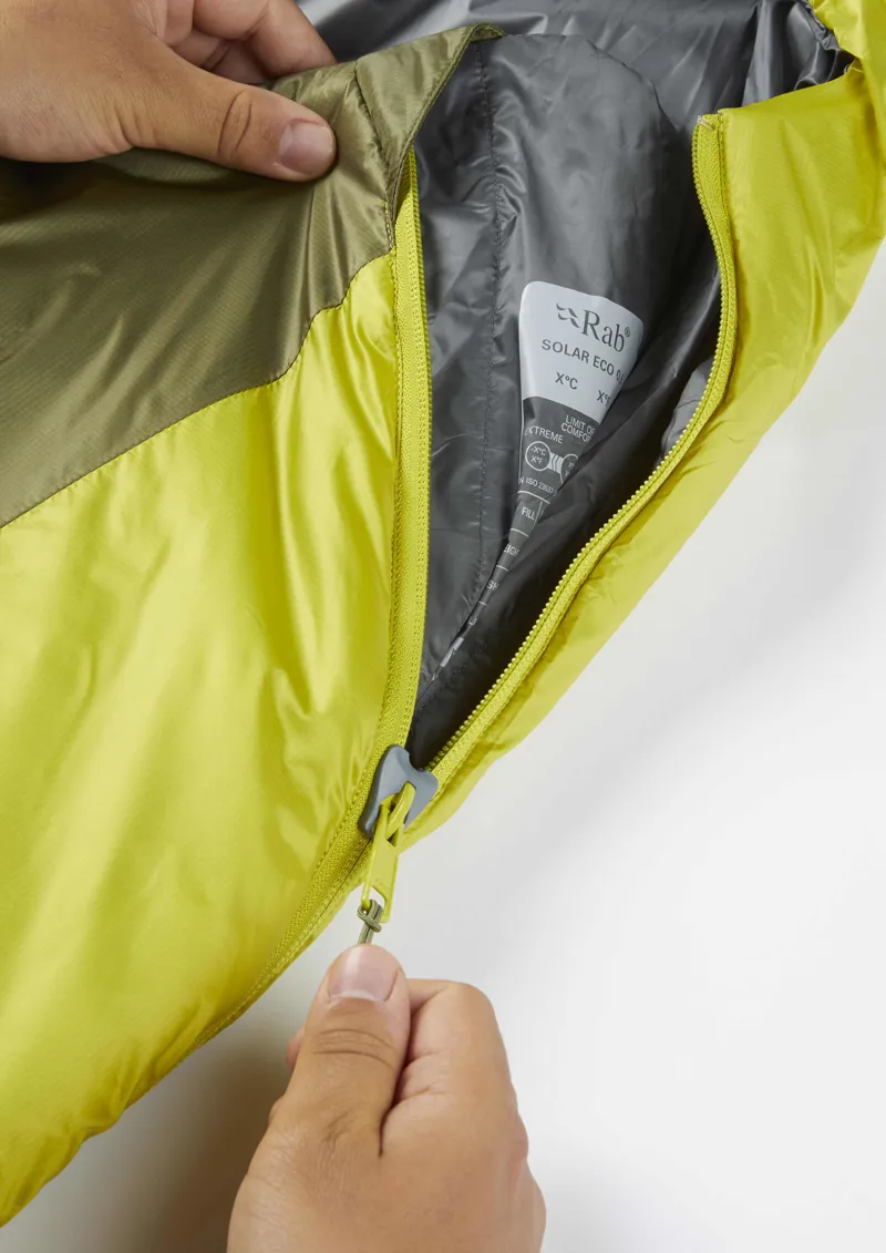 Rab Solar Eco 0 Sleeping Bag Chlorite - Regular - Left Zip-4