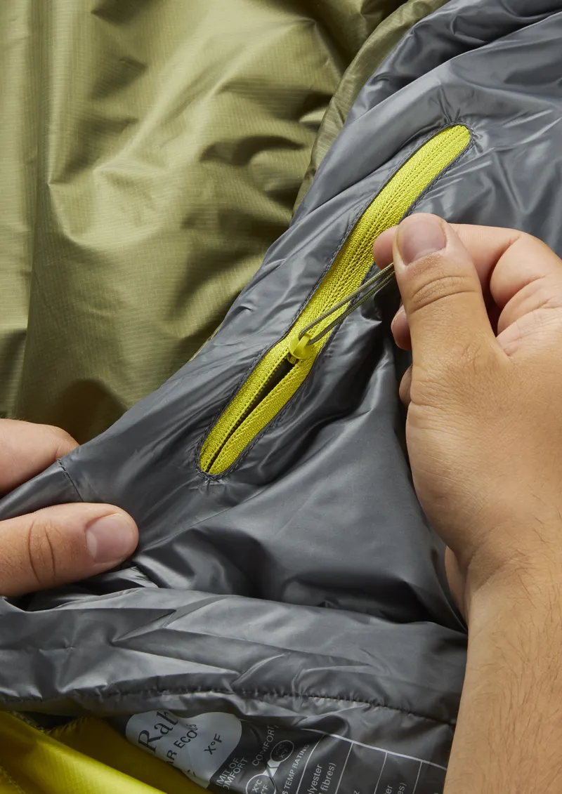 Rab Solar Eco 0 Sleeping Bag Chlorite Green - Long - Left Zip-5