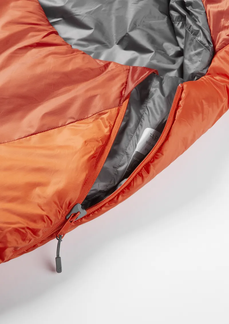 Rab Solar Eco 1 Sleeping Bag Red Clay - Regular - Left Zip-4