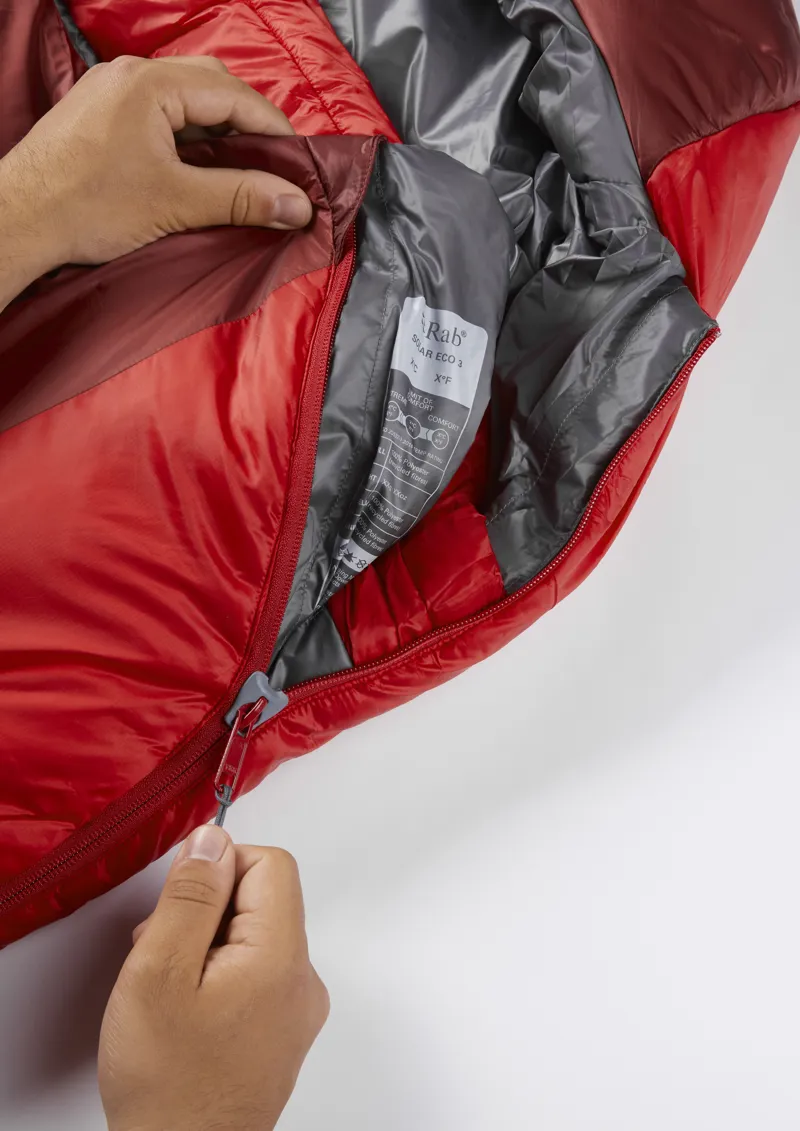 Rab Solar Ultra 3 Sleeping Bag Granite - Regular - Left Zip-6