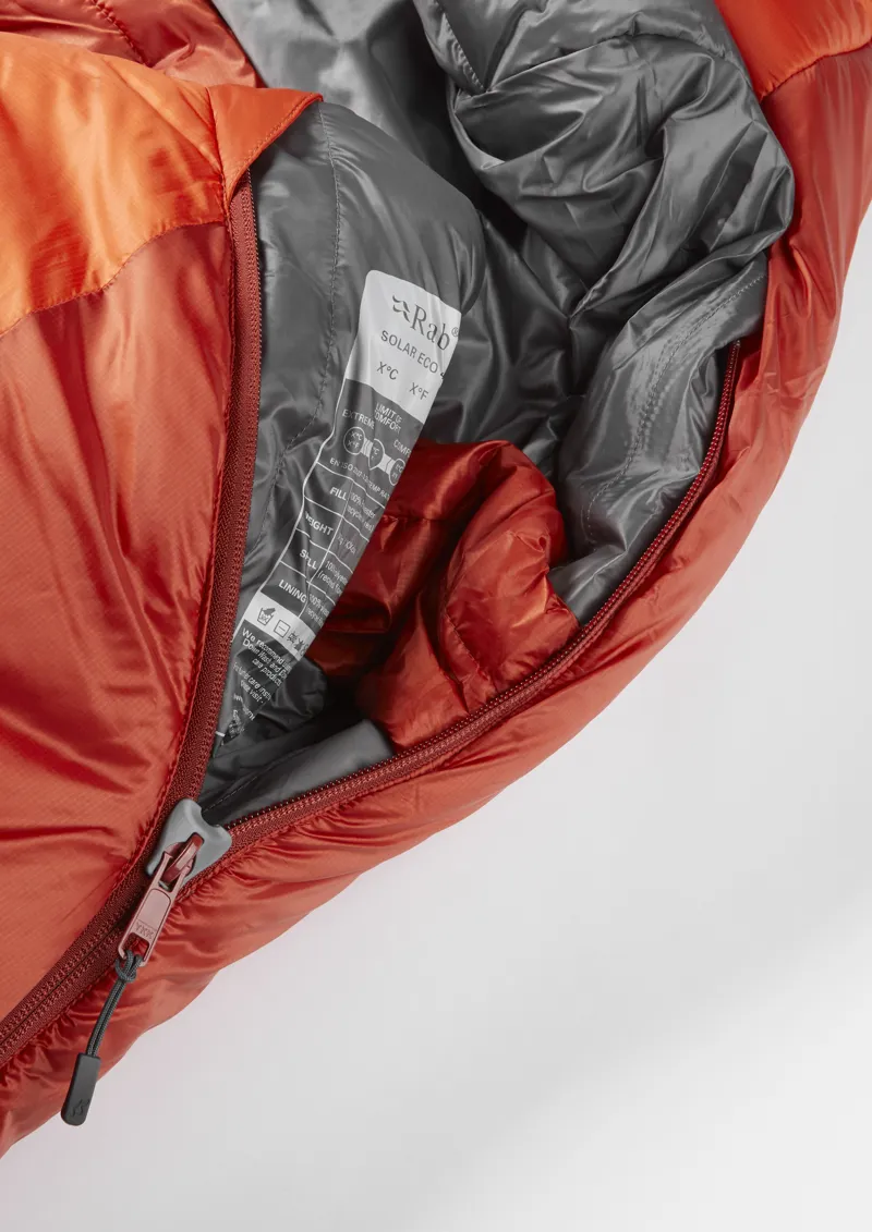 Rab Solar Eco 4 Sleeping Bag Firecracker - Regular - Left Zip-3