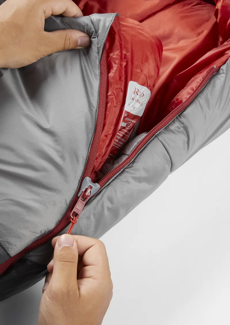 Rab Solar Ultra 3 Sleeping Bag Granite - Regular - Left Zip-10