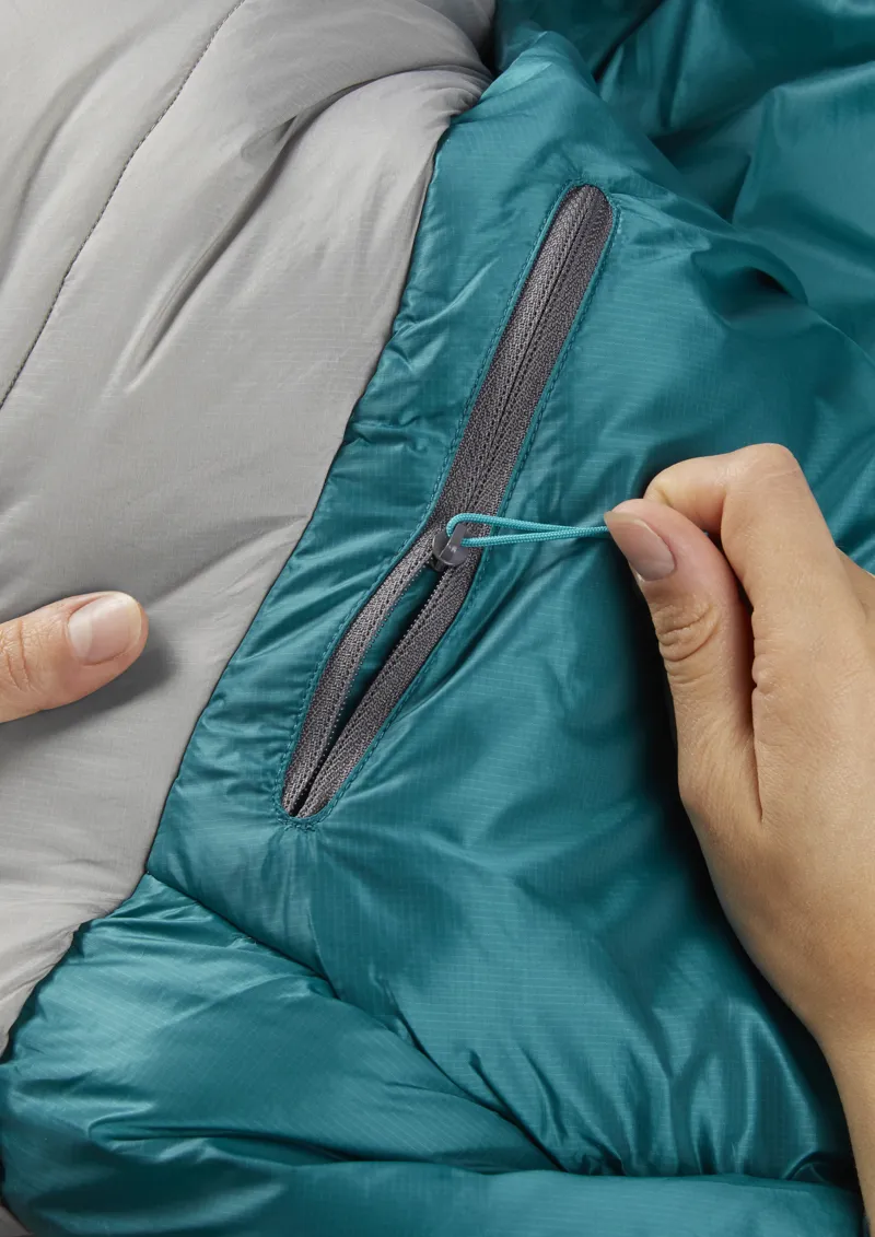 Rab Womens Solar Ultra 3 Sleeping Bag Dark Pewter - Regular - Left Zip-3