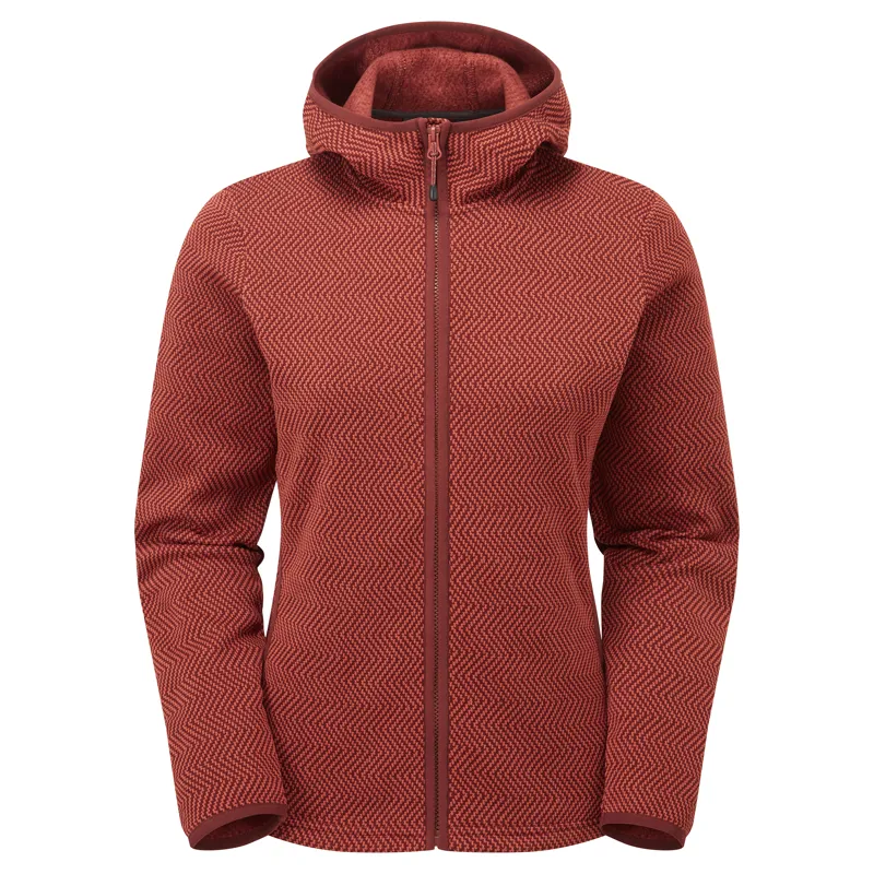Sprayway Women's Saxa Hoodie Chipotle/Red Savina