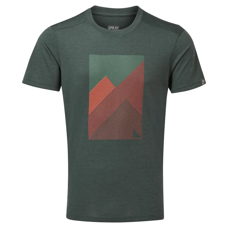 Sprayway Mens Abstract T-Shirt Dark Spruce