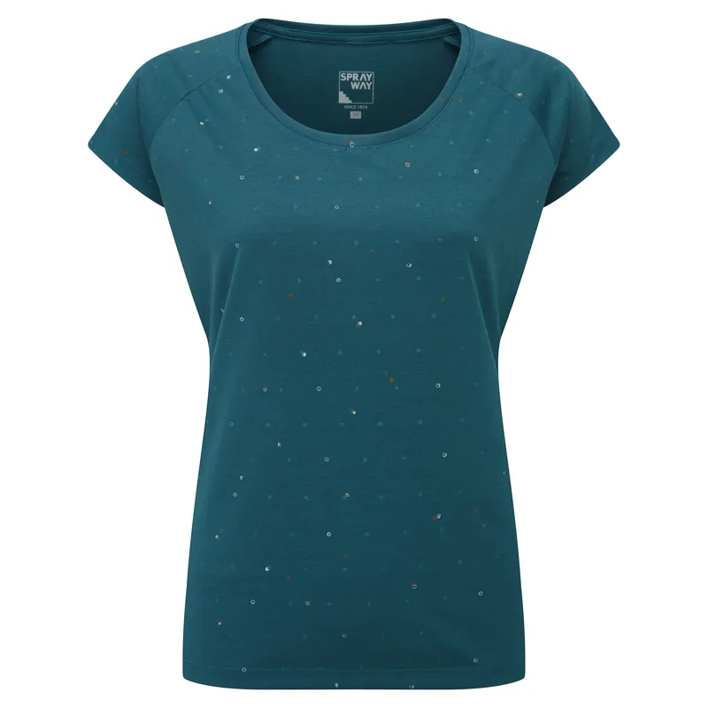 Sprayway Women's Dot T-Shirt Marine Blue