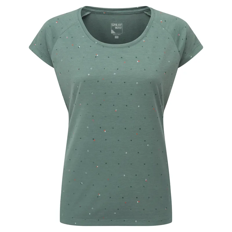 Sprayway Womens Dot T-Shirt Balsam Green