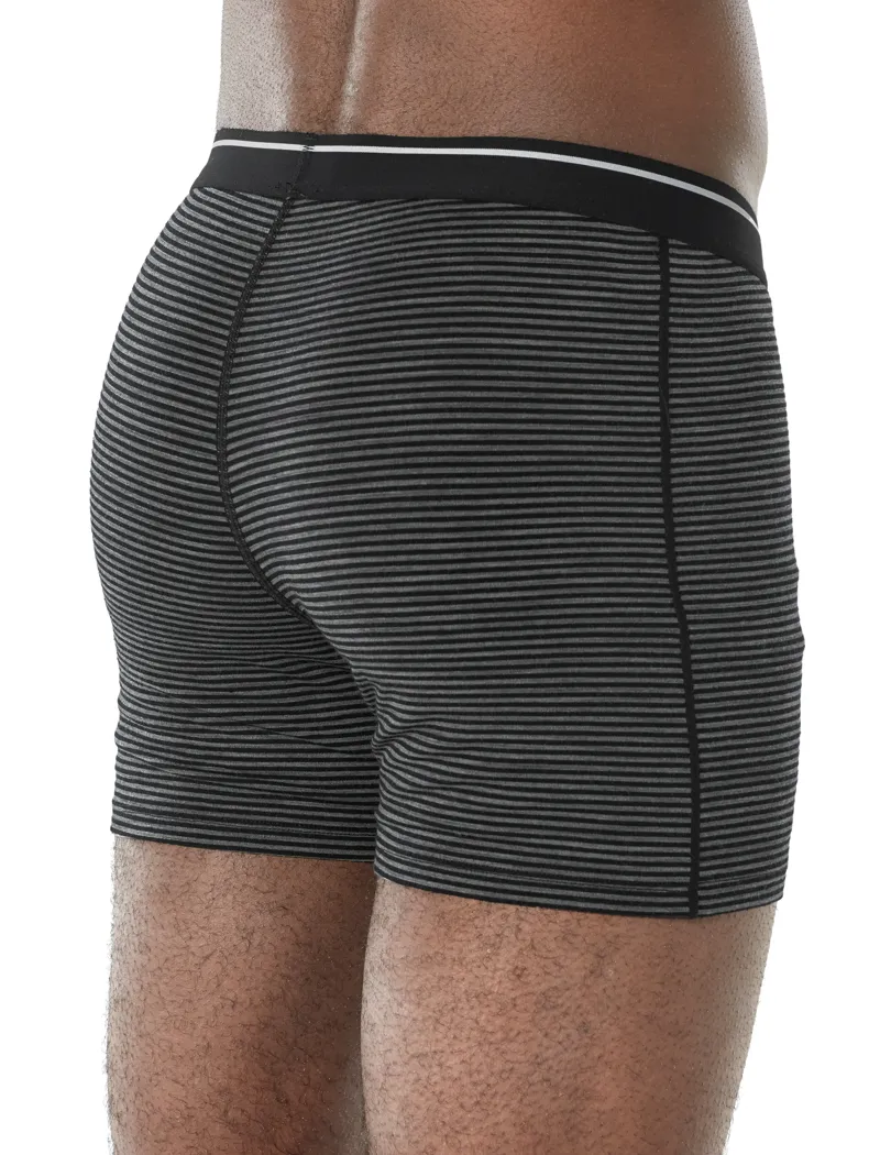Icebreaker Mens Anatomica Boxers Gritstone Heather/ Black-3