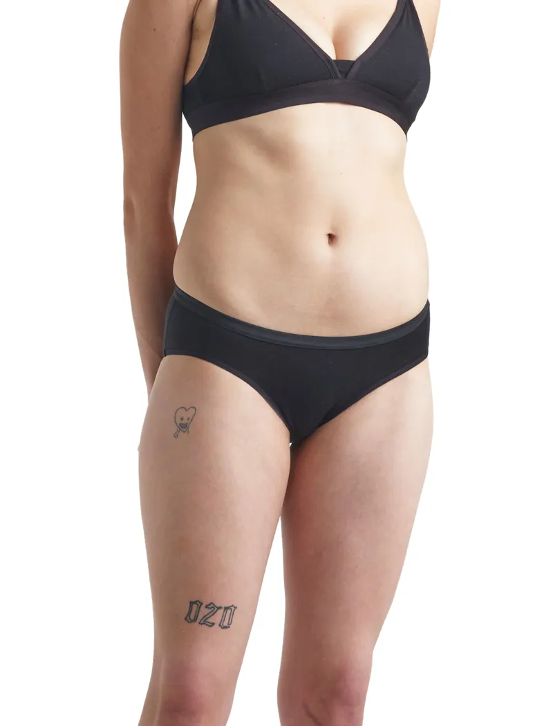 Icebreaker Womens Siren Hipkini Briefs Black-4