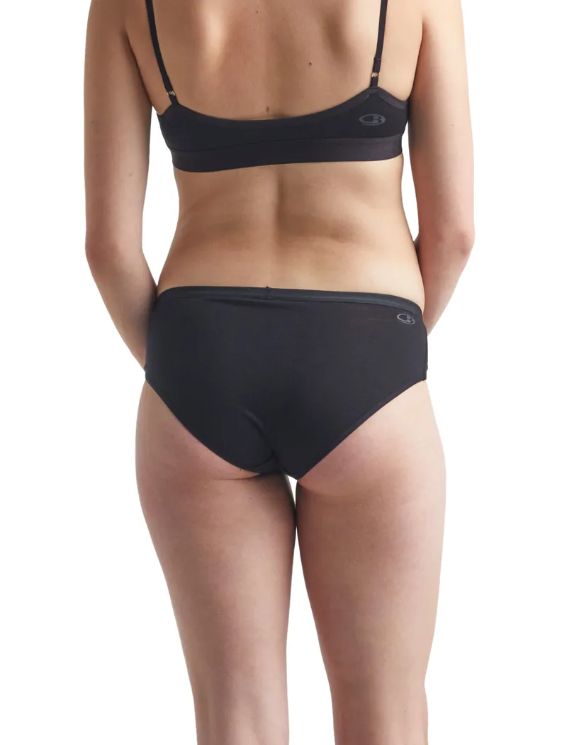Icebreaker Womens Siren Hipkini Briefs Black-5