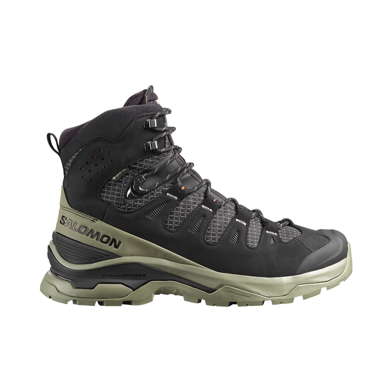 Salomon Mens Quest 5 GTX Black/Deep Lichen Green