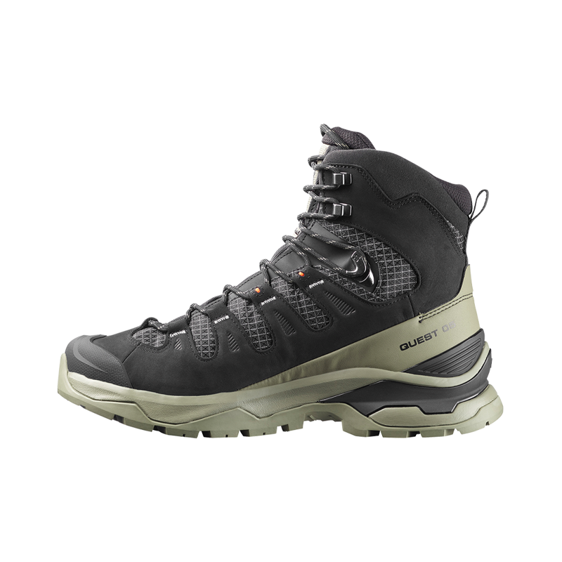 Salomon Mens Quest 5 GTX Black/Deep Lichen Green-1