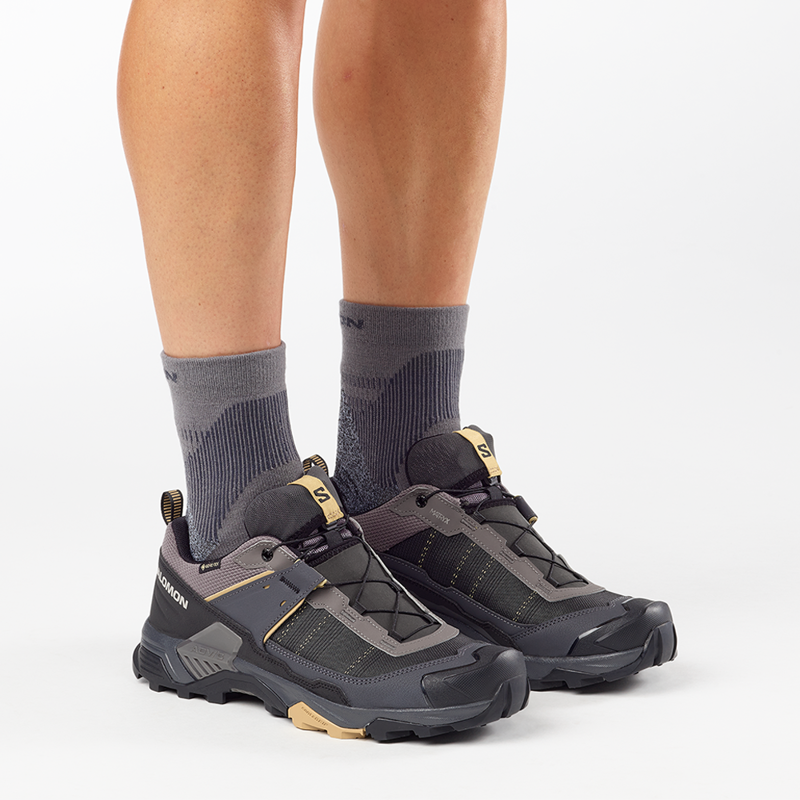 Salomon Mens X Ultra 5 GTX Dark Gull Gray/Asphalt -2