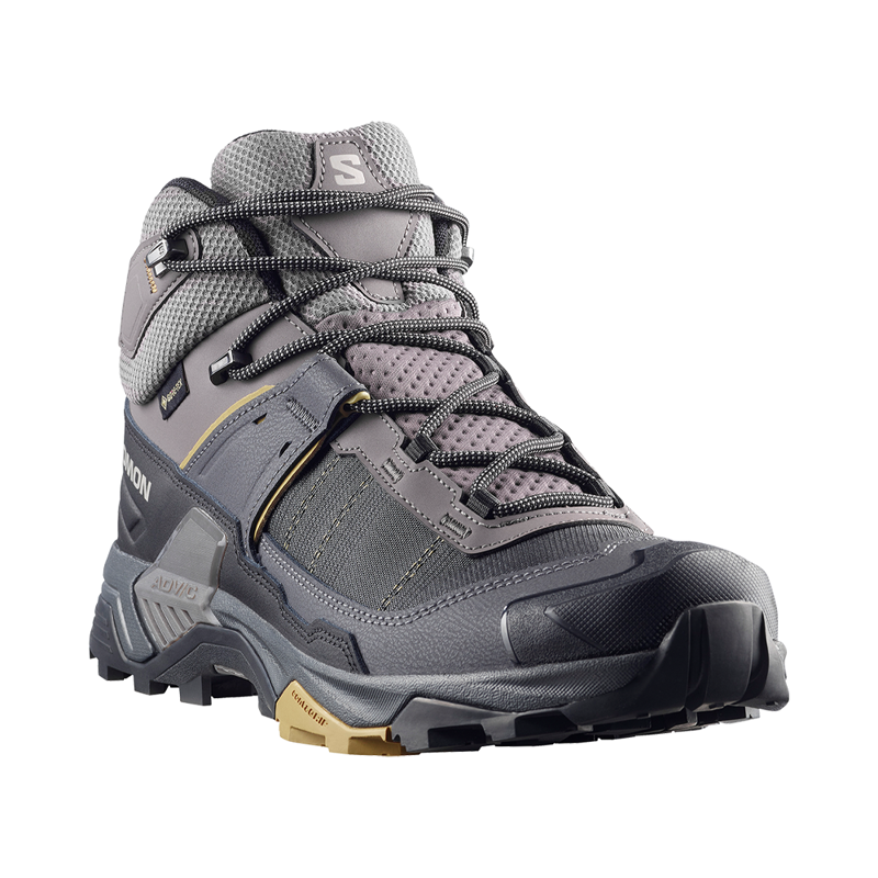 Salomon Mens X Ultra 5 Mid GTX Dark Gull Gray/Asphalt -1