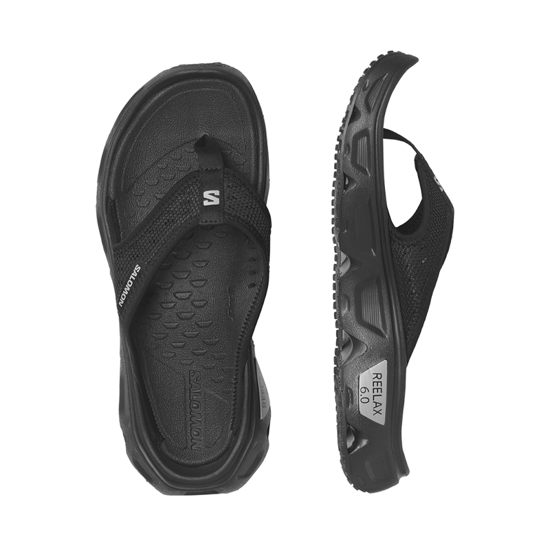 Salomon Womens Reelax Break 6.0 Black/Black/Alloy-3