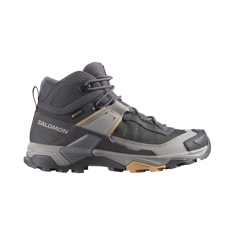 Salomon Womens X Ultra 5 Mid GTX Nine Iron/Gull