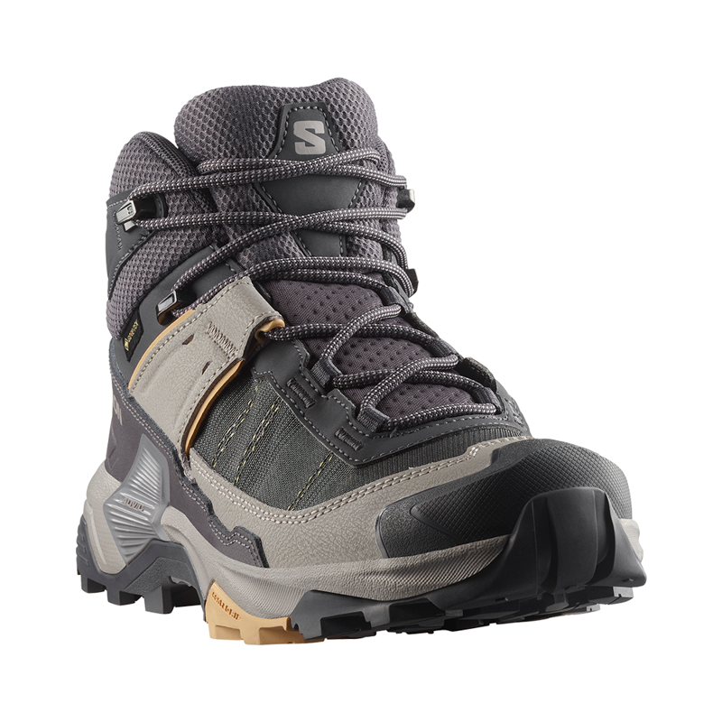 Salomon Womens X Ultra 5 Mid GTX Nine Iron/Gull-4