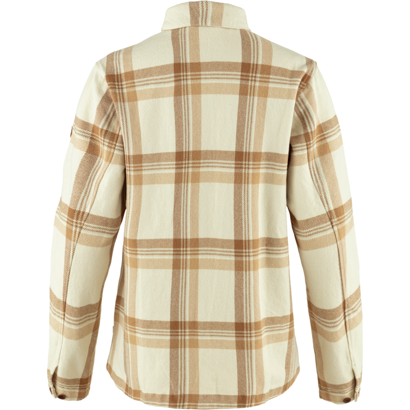 Fjallraven Women's Singi Flannel Overshirt Chalk White/Dune Beige-1