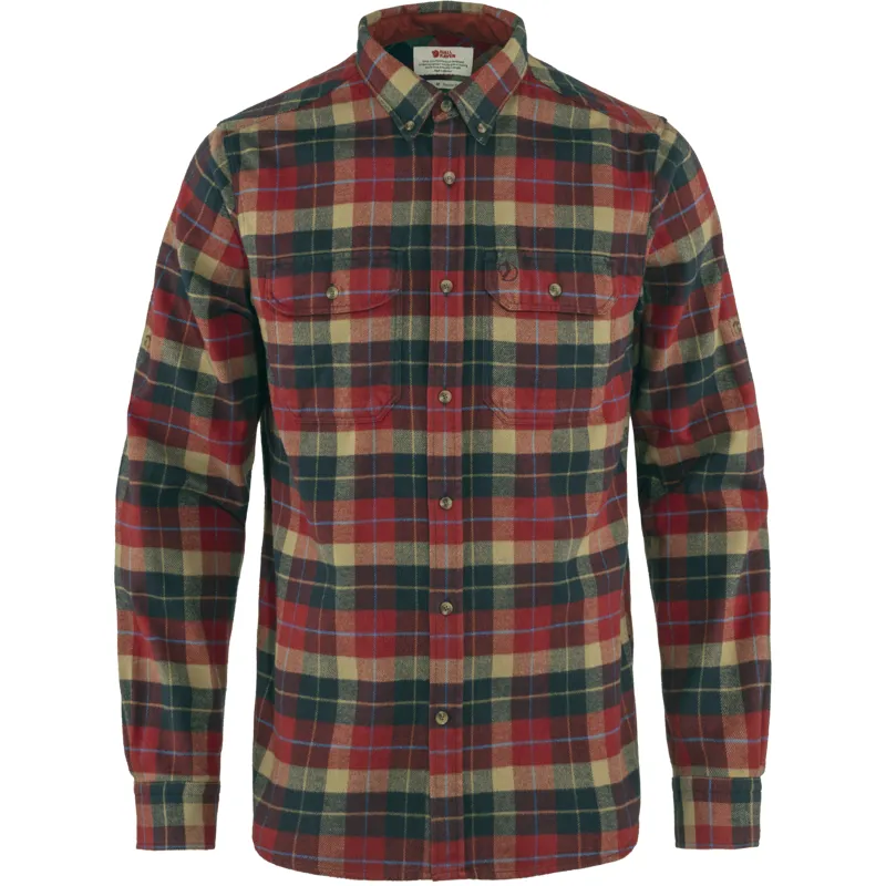 Fjallraven Mens Singi Heavy Flannel Deep Red