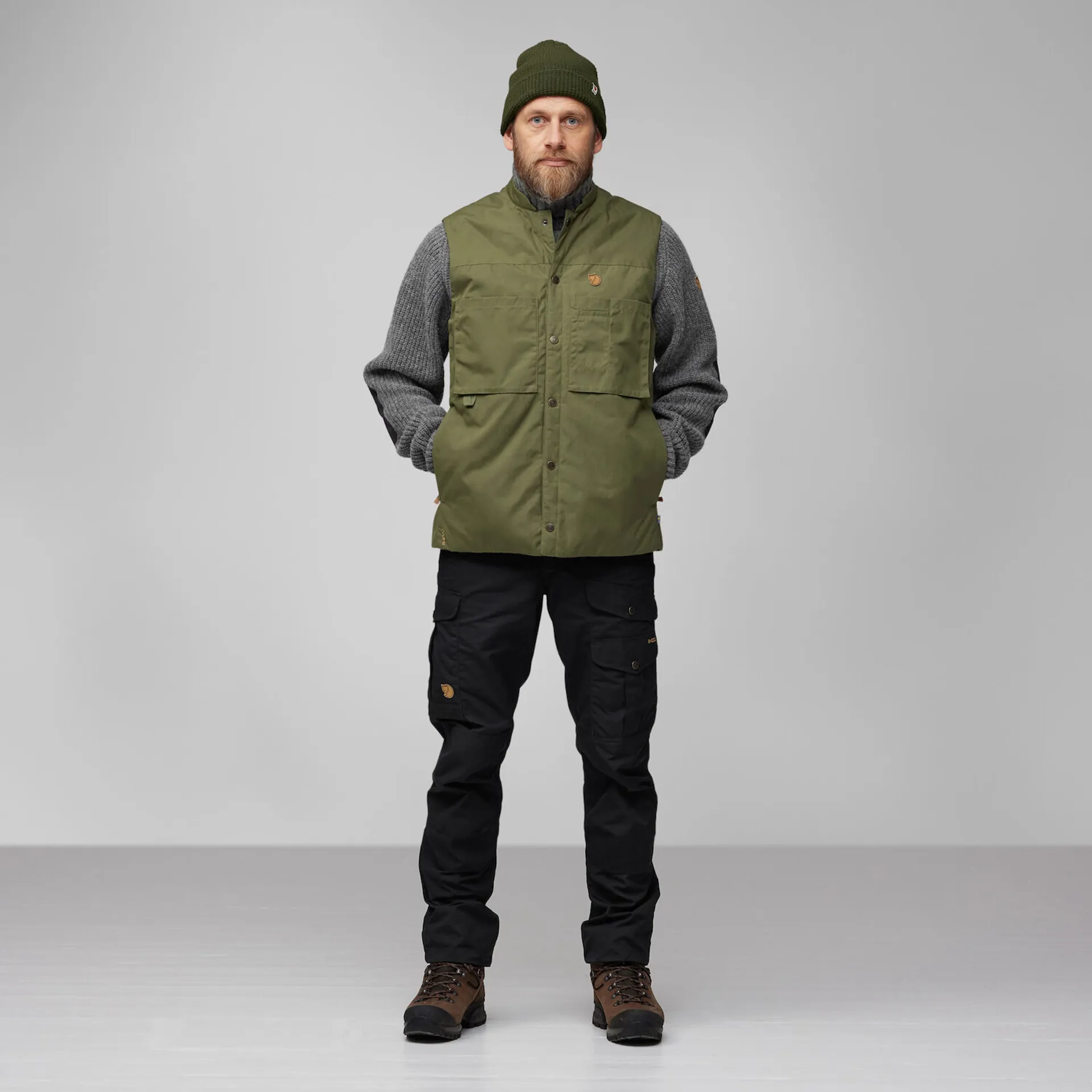 Fjallraven Men's Singi Padded Vest Buckwheat Brown