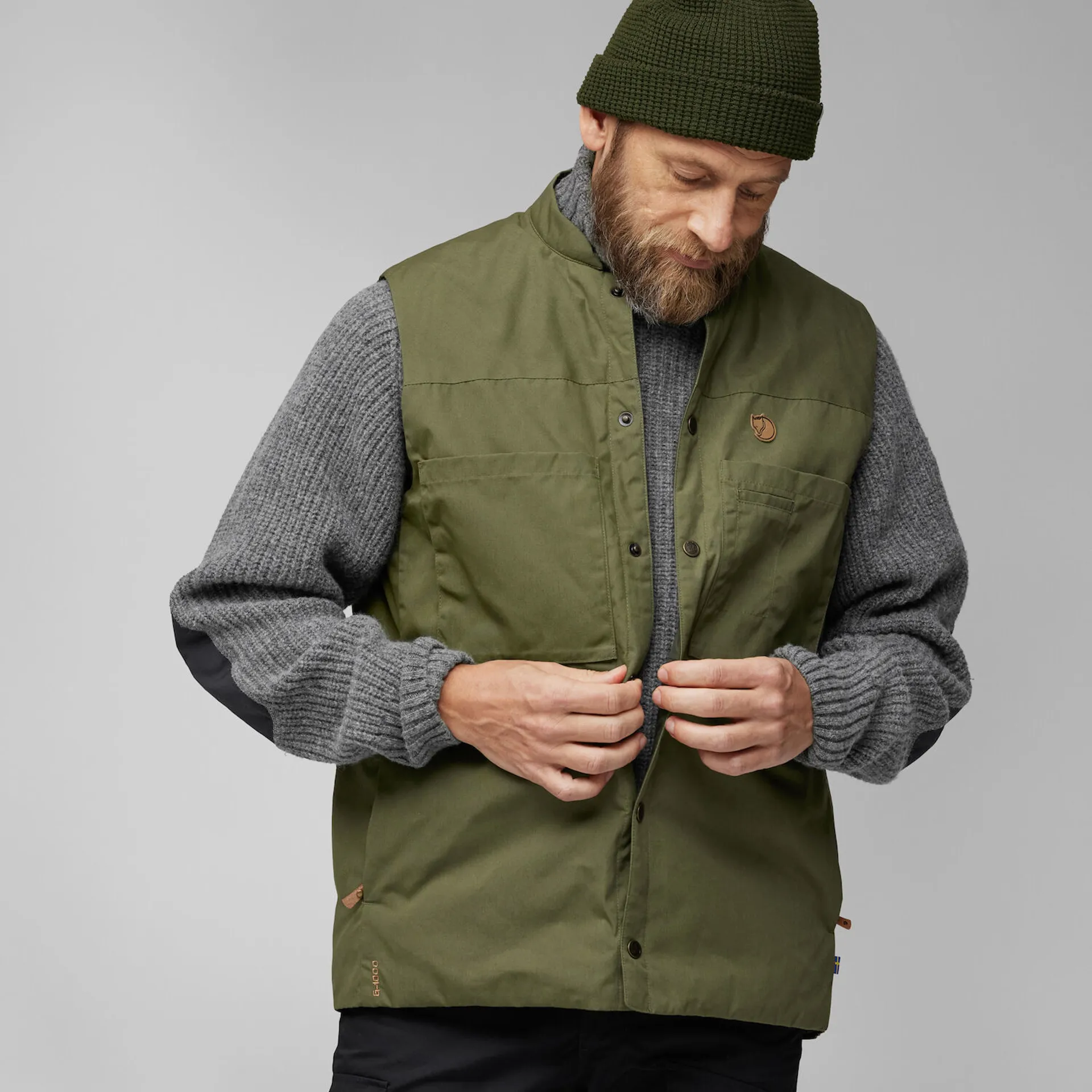 Fjallraven Men's Singi Padded Vest Buckwheat Brown