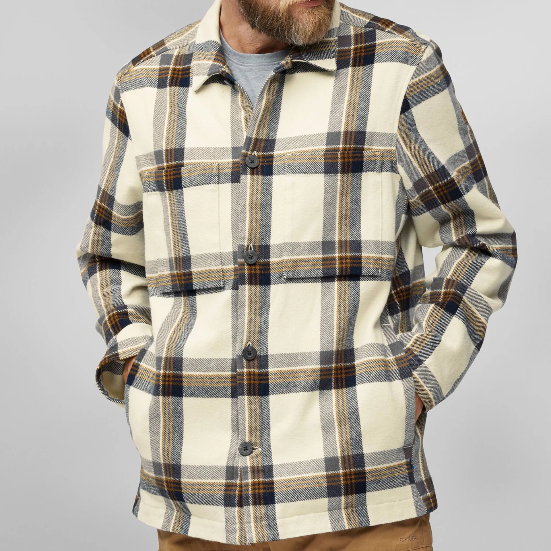 FJALLRAVEN Shirt met lange mouwen merk model Singi Heavy flannel shirt M