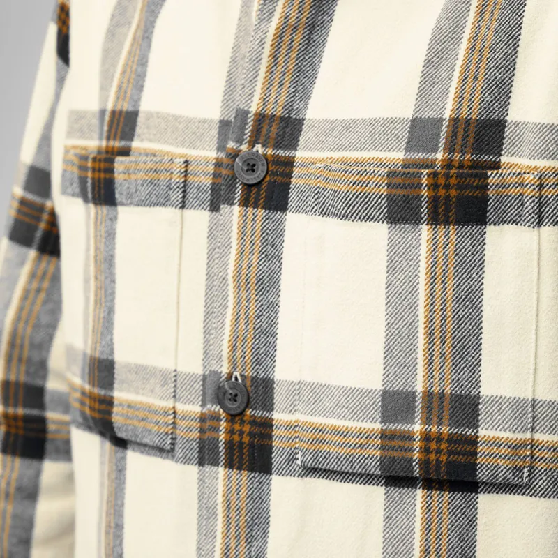 Fjallraven Men's Singi Flannel Overshirt Dark Navy/ Wood Brown-7