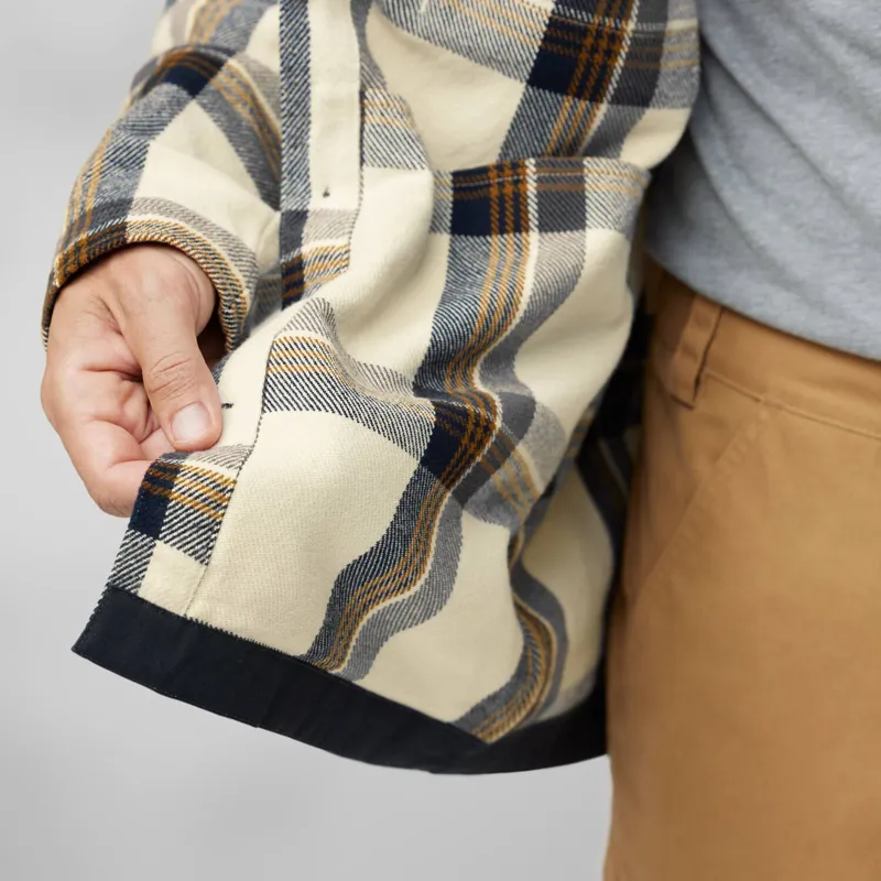 Fjallraven Men's Singi Flannel Overshirt Dark Navy/ Wood Brown-10