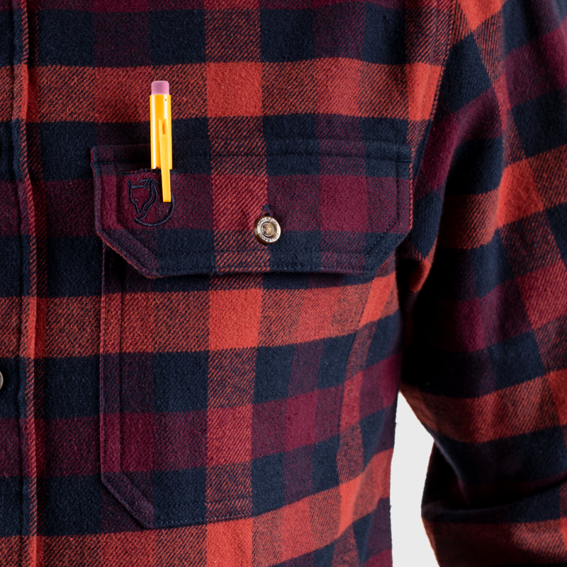 Fjallraven Mens Skog Shirt True Red-6