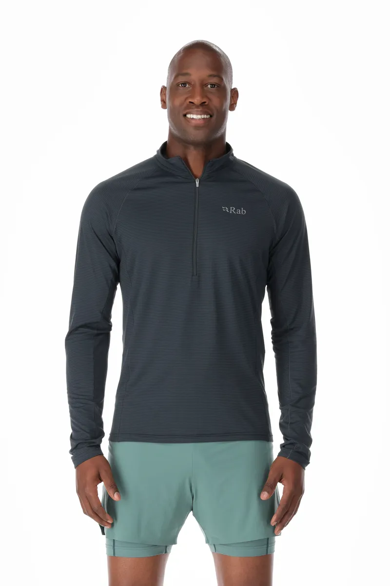 Rab Mens Sonic LS Zip Beluga-2