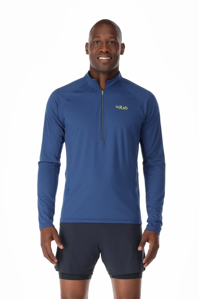 Rab Mens Sonic LS Zip Nightfall Blue-2