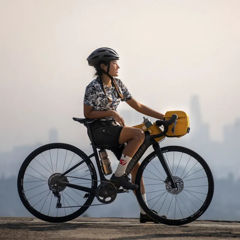 Specialized Fjallraven Womens S/F Riders Hybrid Shorts Red-6