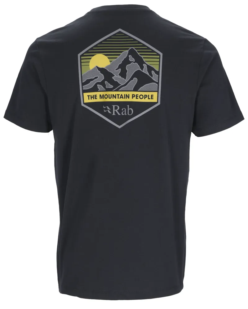Rab Mens Stance Mountain Peak Tee Beluga-1