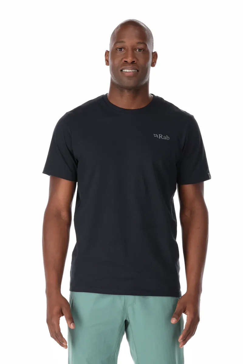Rab Mens Stance Mountain Peak Tee Beluga-2