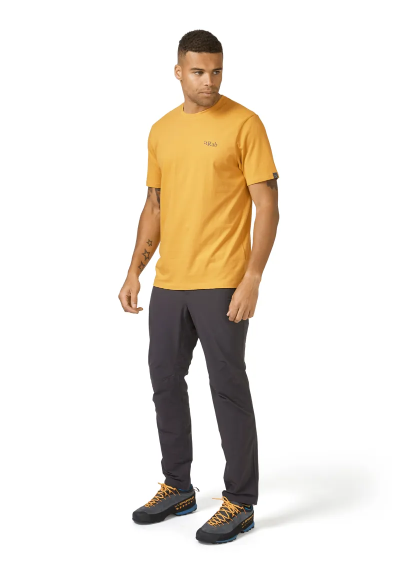 Rab Mens Stance Mountain Peak T-Shirt Sahara-2