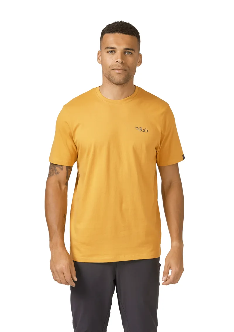 Rab Mens Stance Mountain Peak T-Shirt Sahara-4