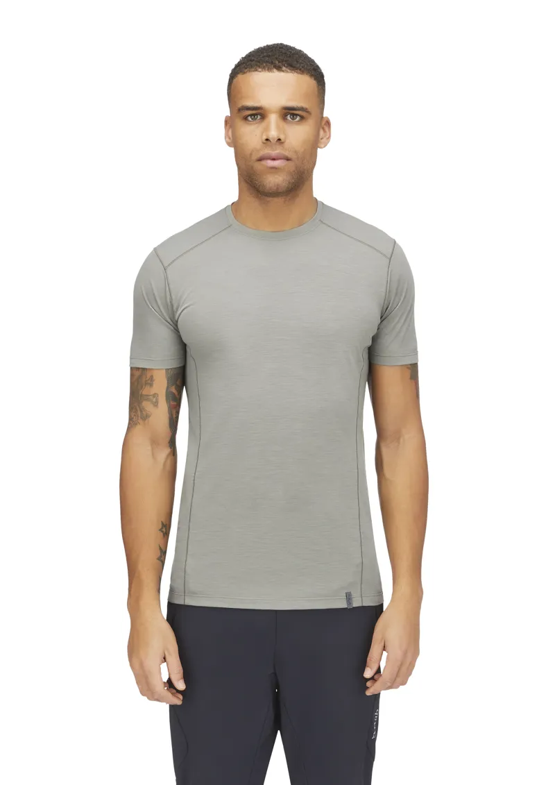 Rab Mens Syncrino Base Tee Stone-2