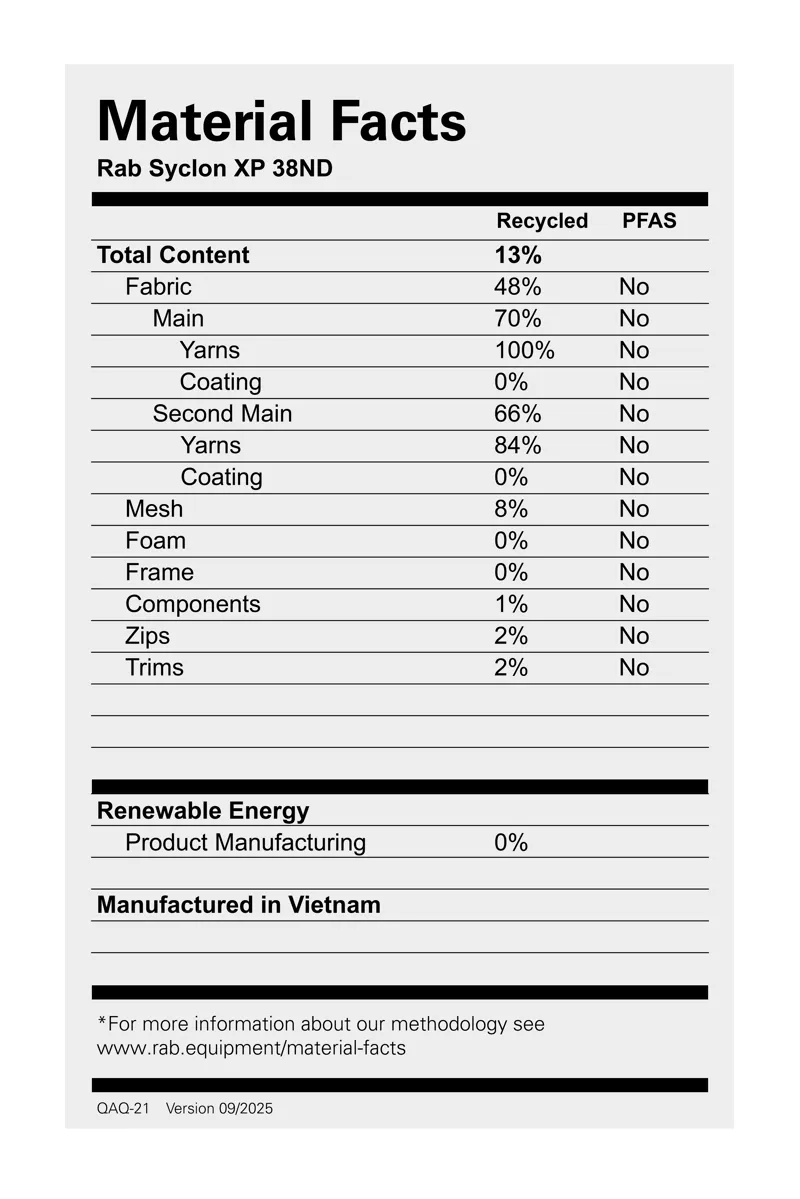 Rab Women's Syclon XP 38ND Black / Dark Fig Green-11