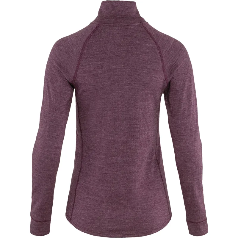 Tierra Womens Templet Midlayer Quarter Zip Deep Purple-1