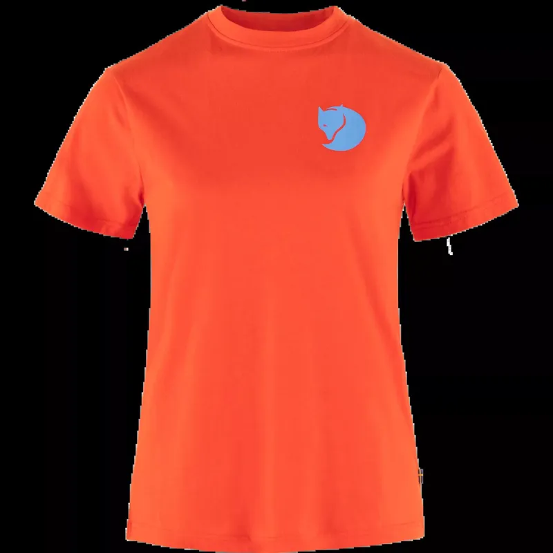 Fjallraven Women's Fox Boxy Logo T-Shirt Flame Orange